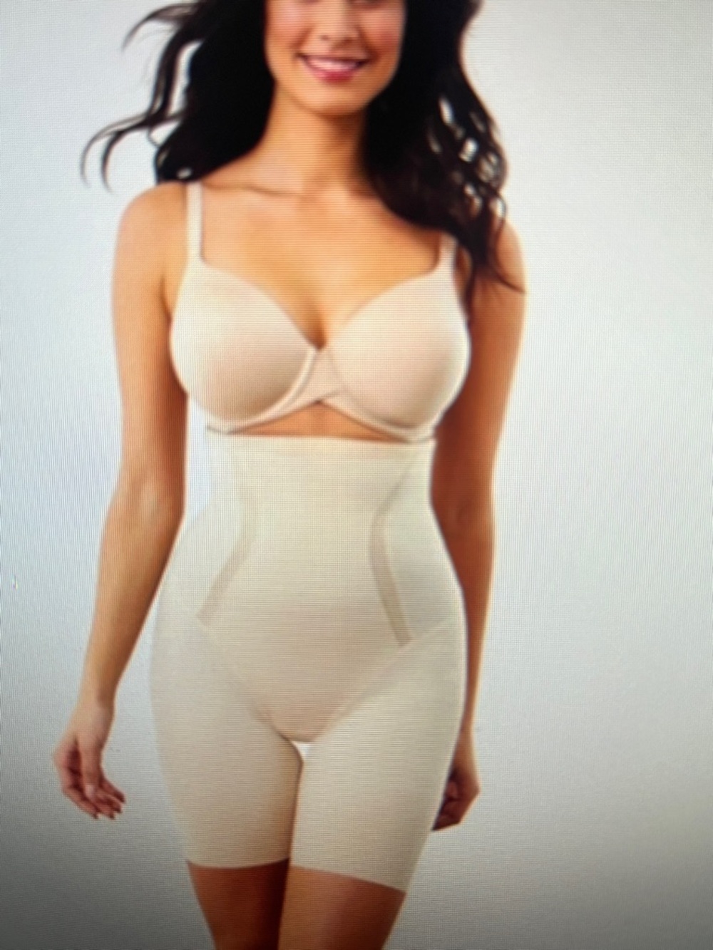 New! Maidenform High Waist Thigh Slimmer Firm Cool Comfort Beige Size‎ XL NWT